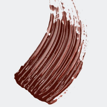 Honey-colored lipstick + mascara